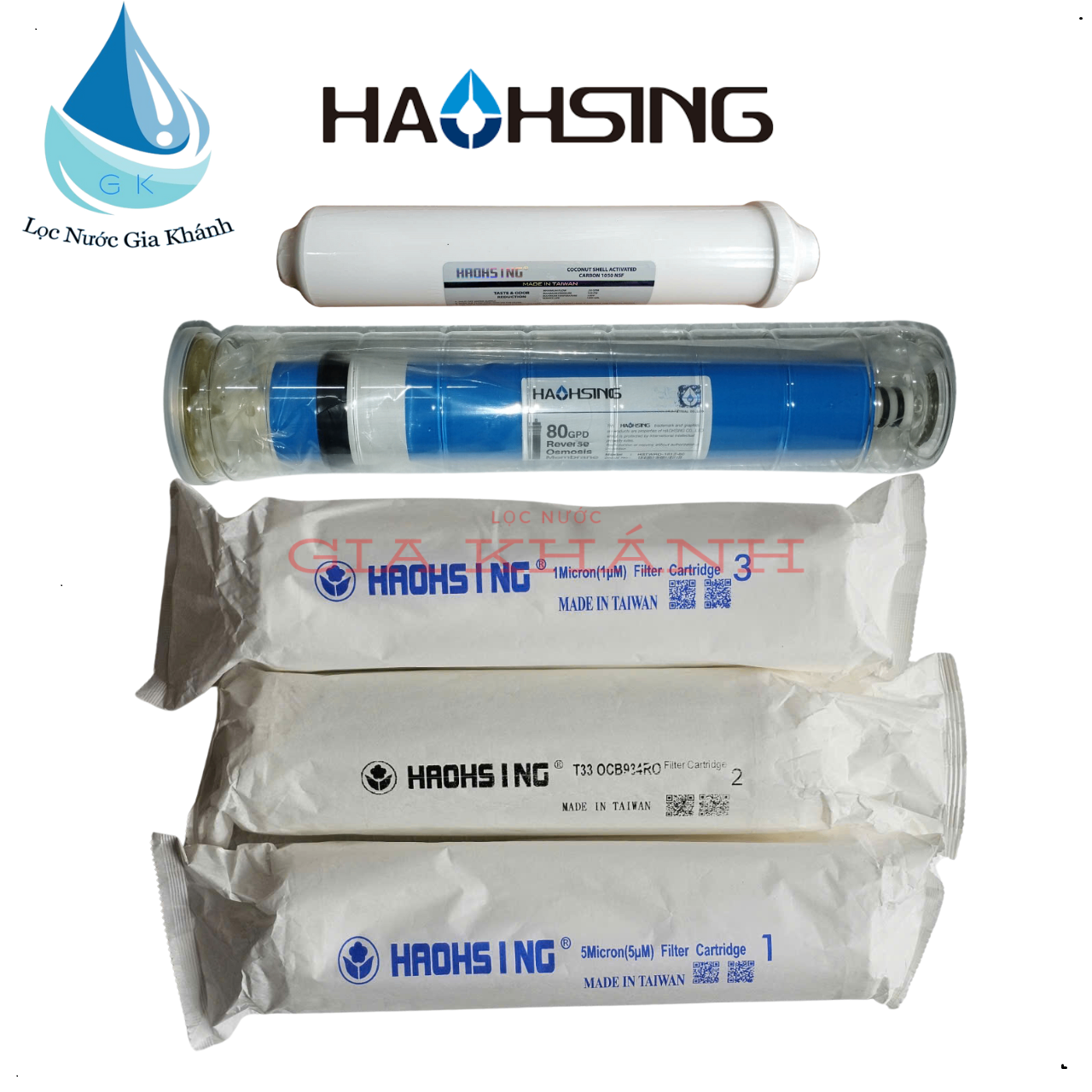 Bộ 5 lõi lọc Haohsing 1,2,3,4,5, lõi lọc chính hãng Haohsing