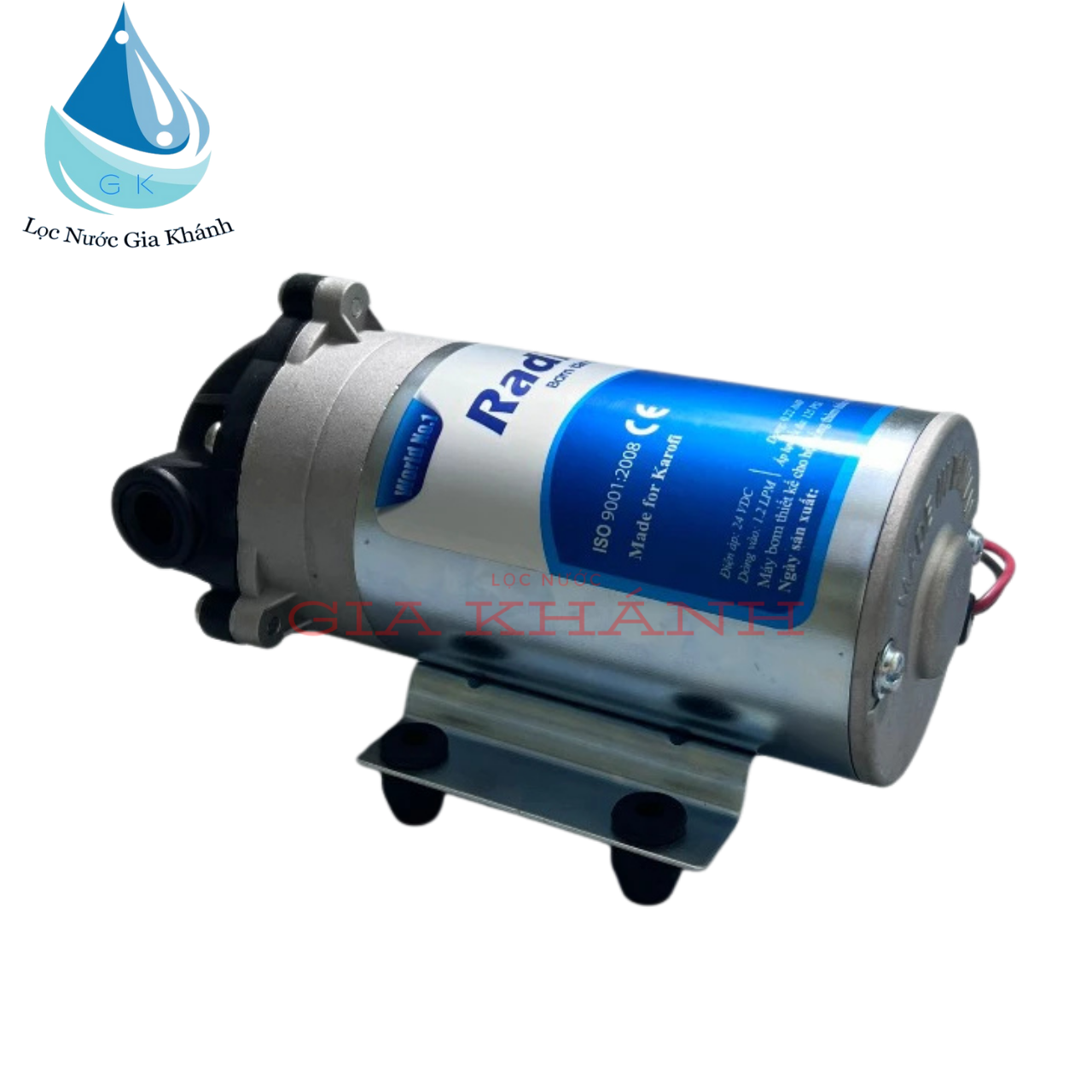 Bộ bơm và nguồn máy lọc nước Karofi 24V.