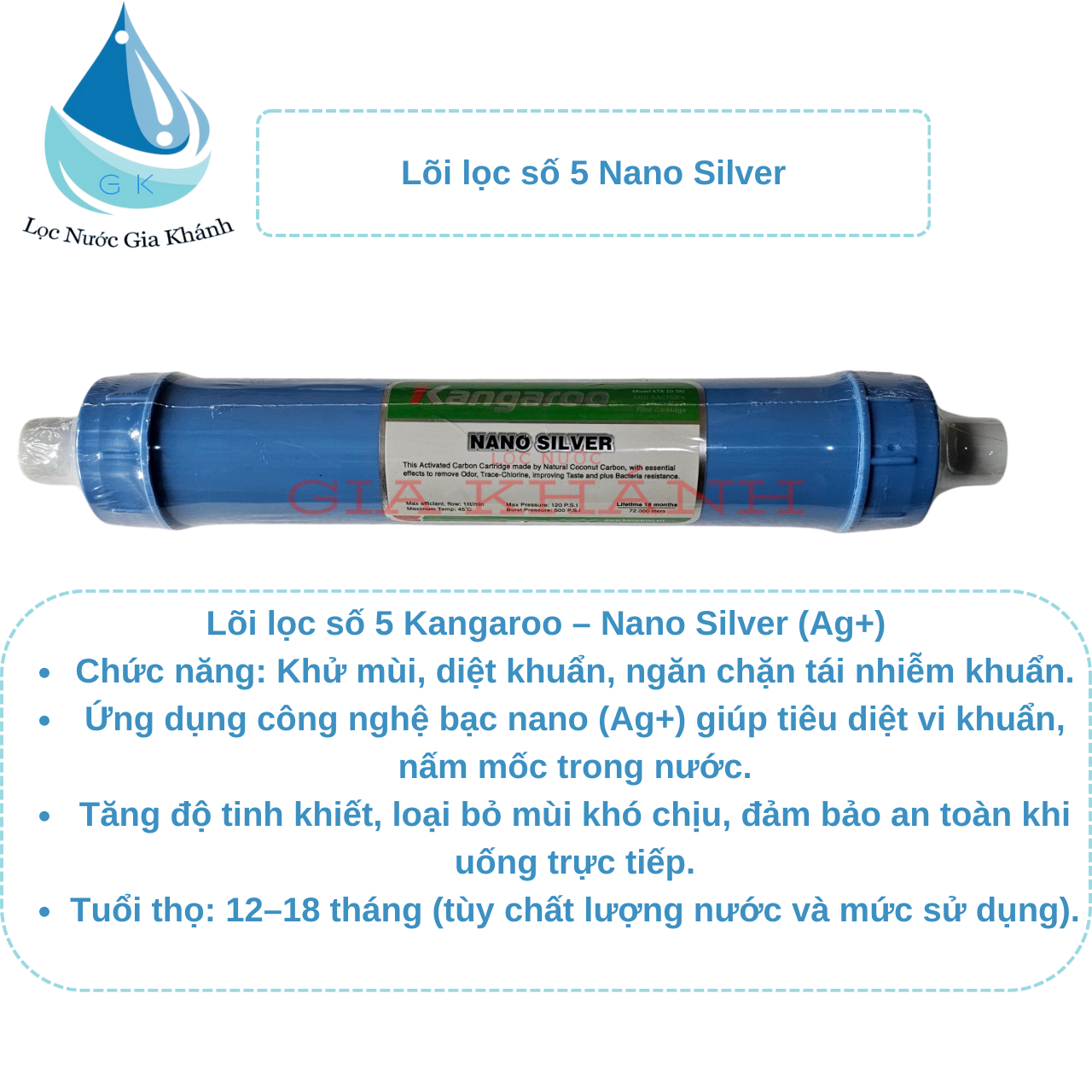 Bộ lõi tạo khoáng 5,6,7 Kangaroo