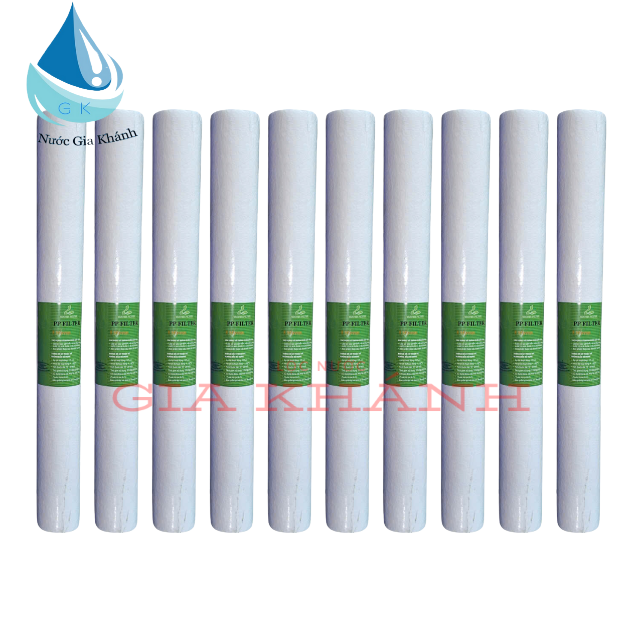 Combo 10 lõi lọc nước PP 20 inch Nesca 180G – 5 Micron