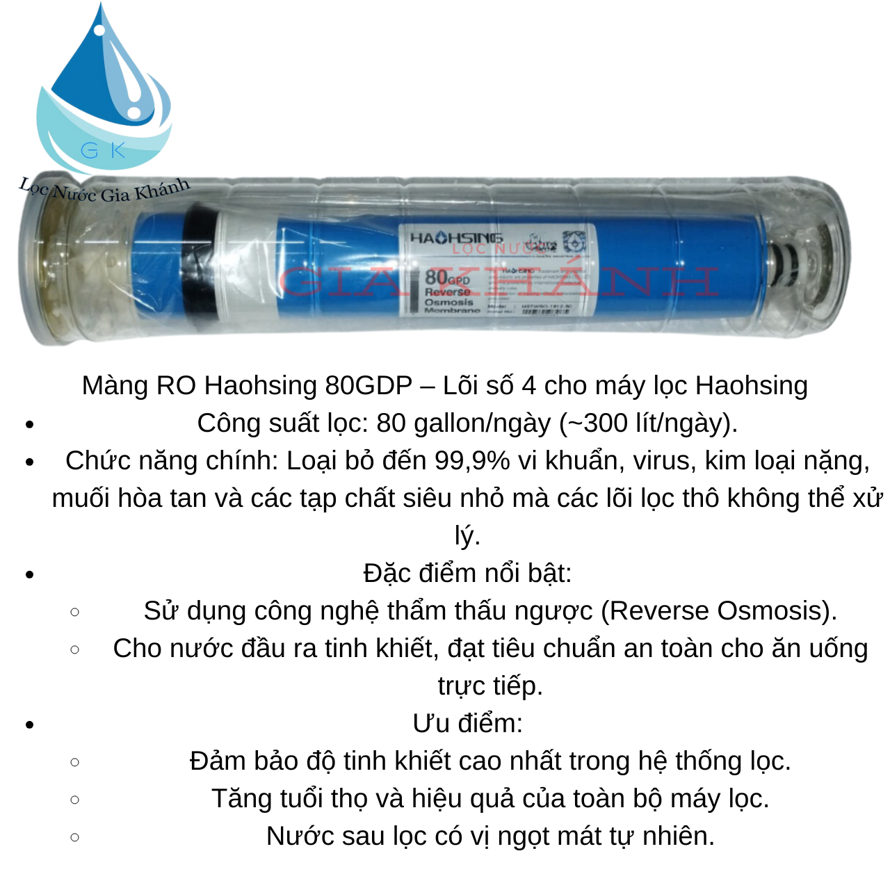 Combo 7 lõi lọc nước Haohsing 1-7 chính hãng