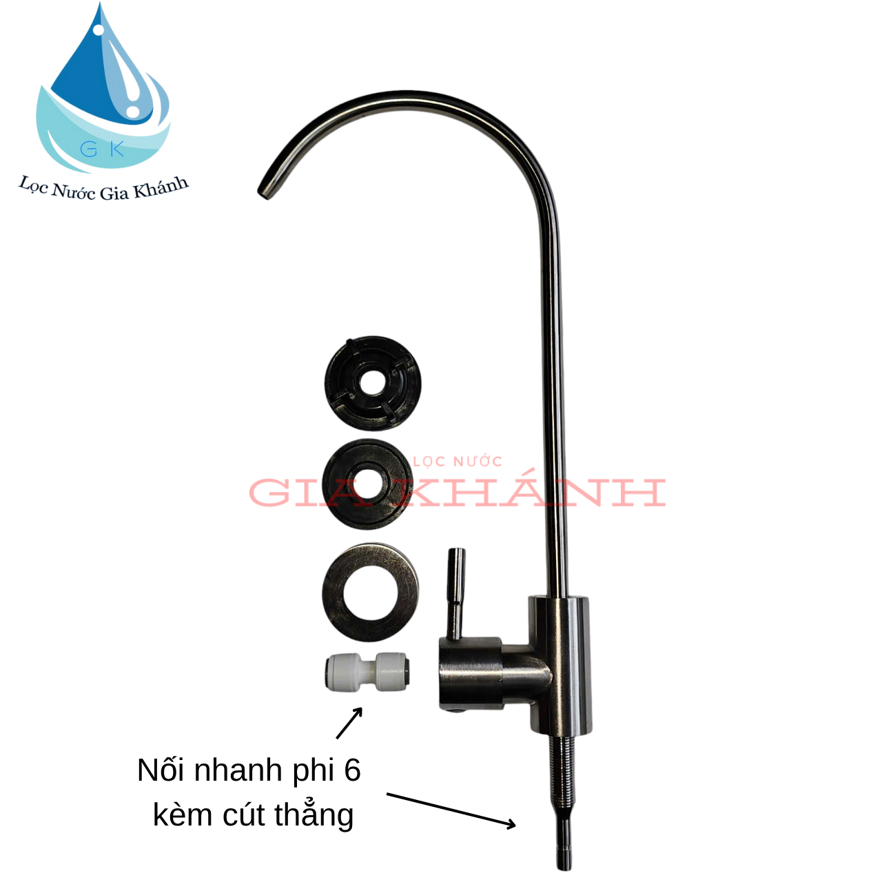 Vòi gạt nox 304 cho máy lọc nước