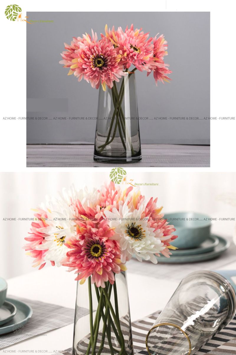 Bình thủy tinh viền vàng trong 22