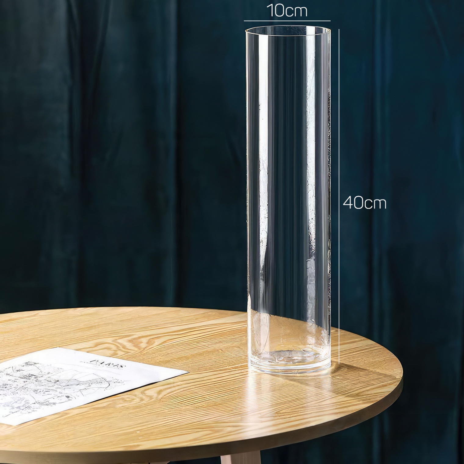 Bình hoa glass 40*10cm