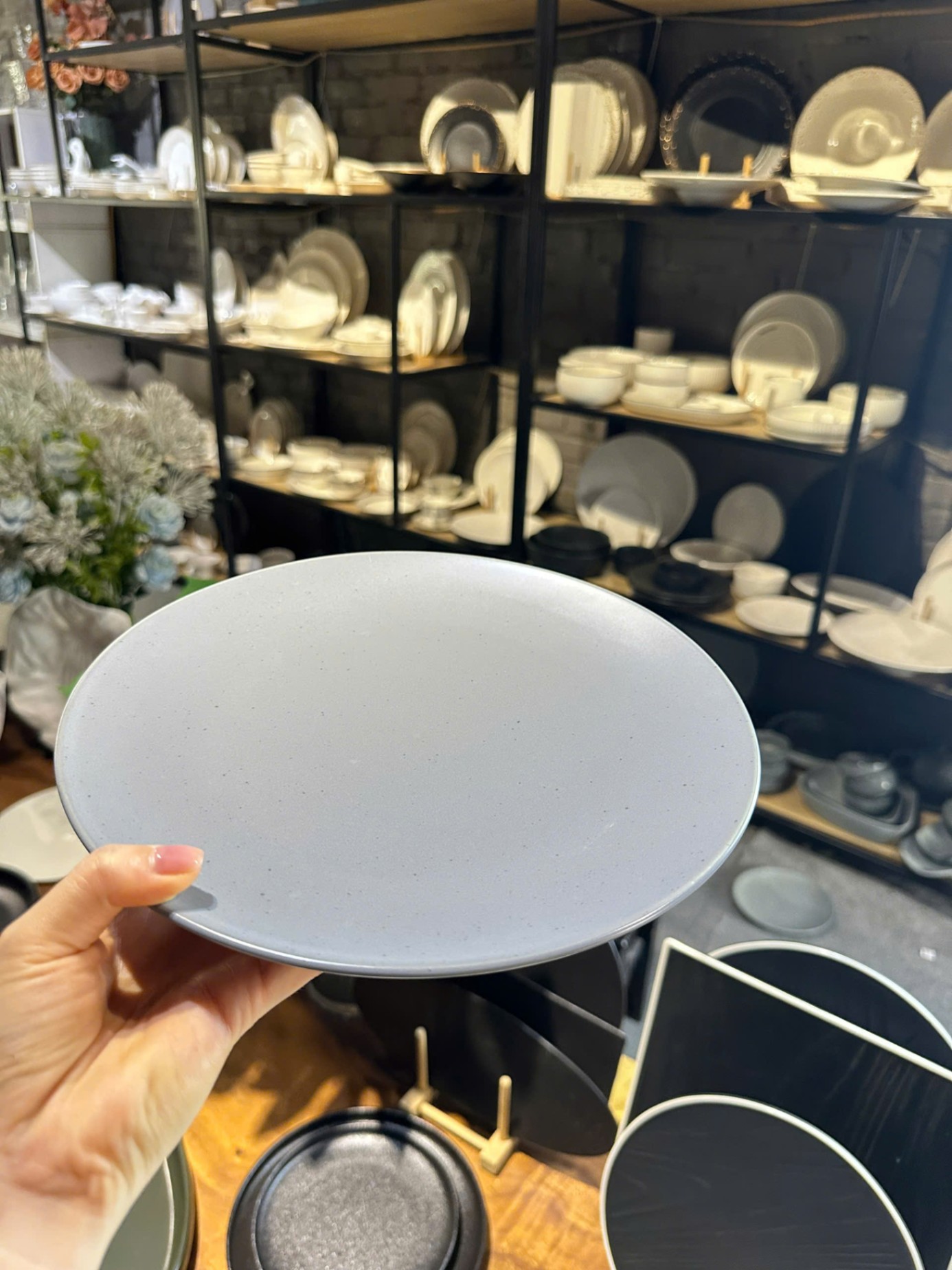 Đĩa phẳng Grey 20cm