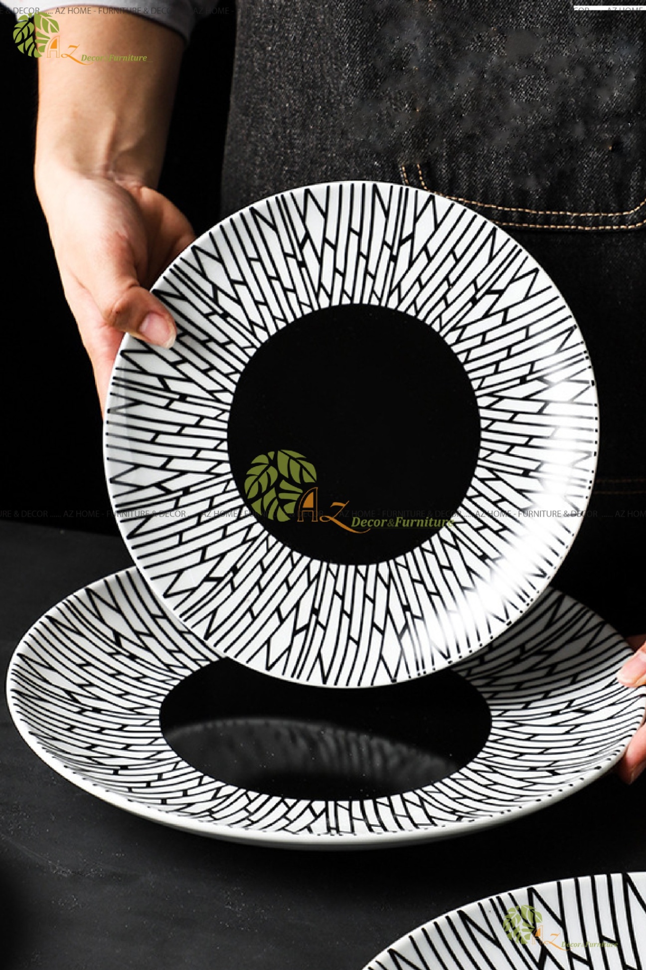 Đĩa Beaf 20.6cm họa tiết 8