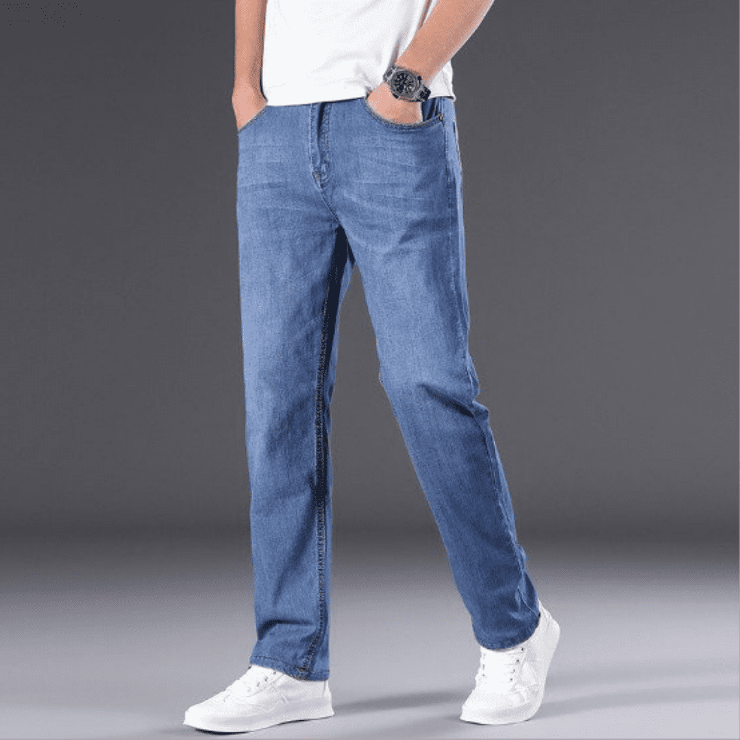 Quần Jeans Nam Cao Cấp Straight Fit