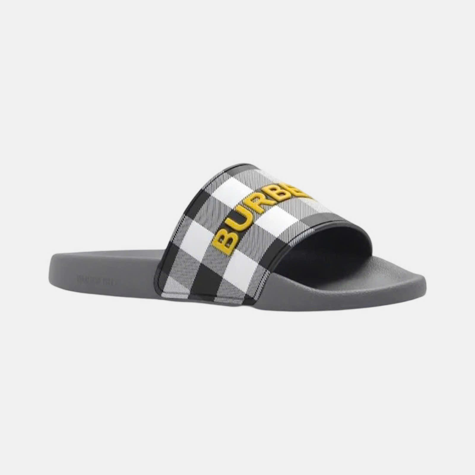 DÉP BURBERRY XÁM CHỮ VÀNG 8062958