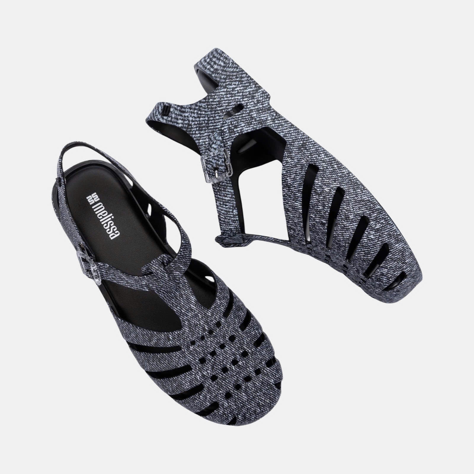 SANDAL MLS BLACK JEAN BG672