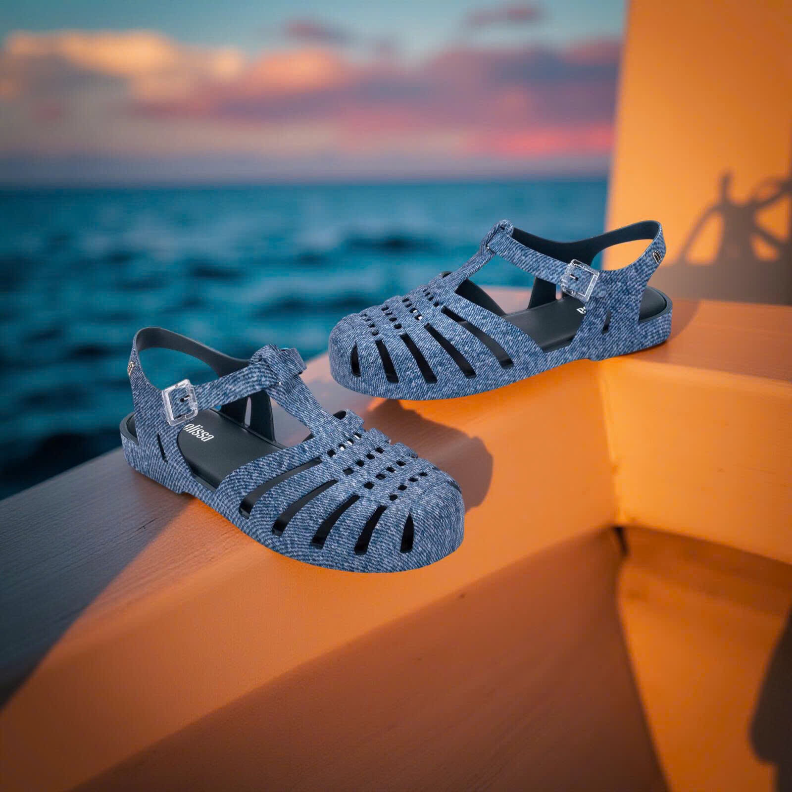 SANDAL MLS BLEU JEAN BG671