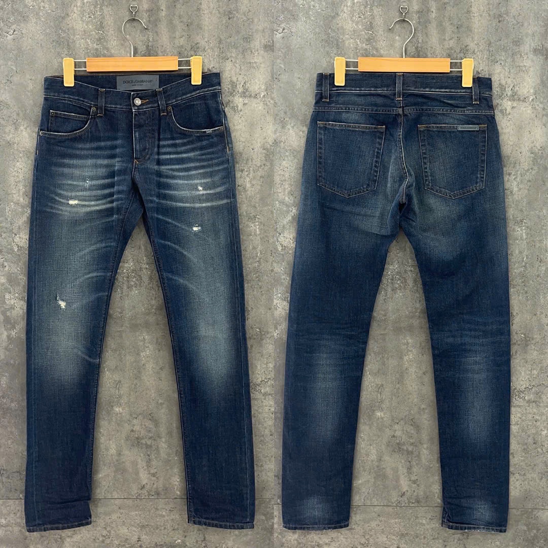 JEAN DOLCE XANH WASH RÁCH 2 ĐÙI 14 GOLD G6LBLD G8S23 S9001