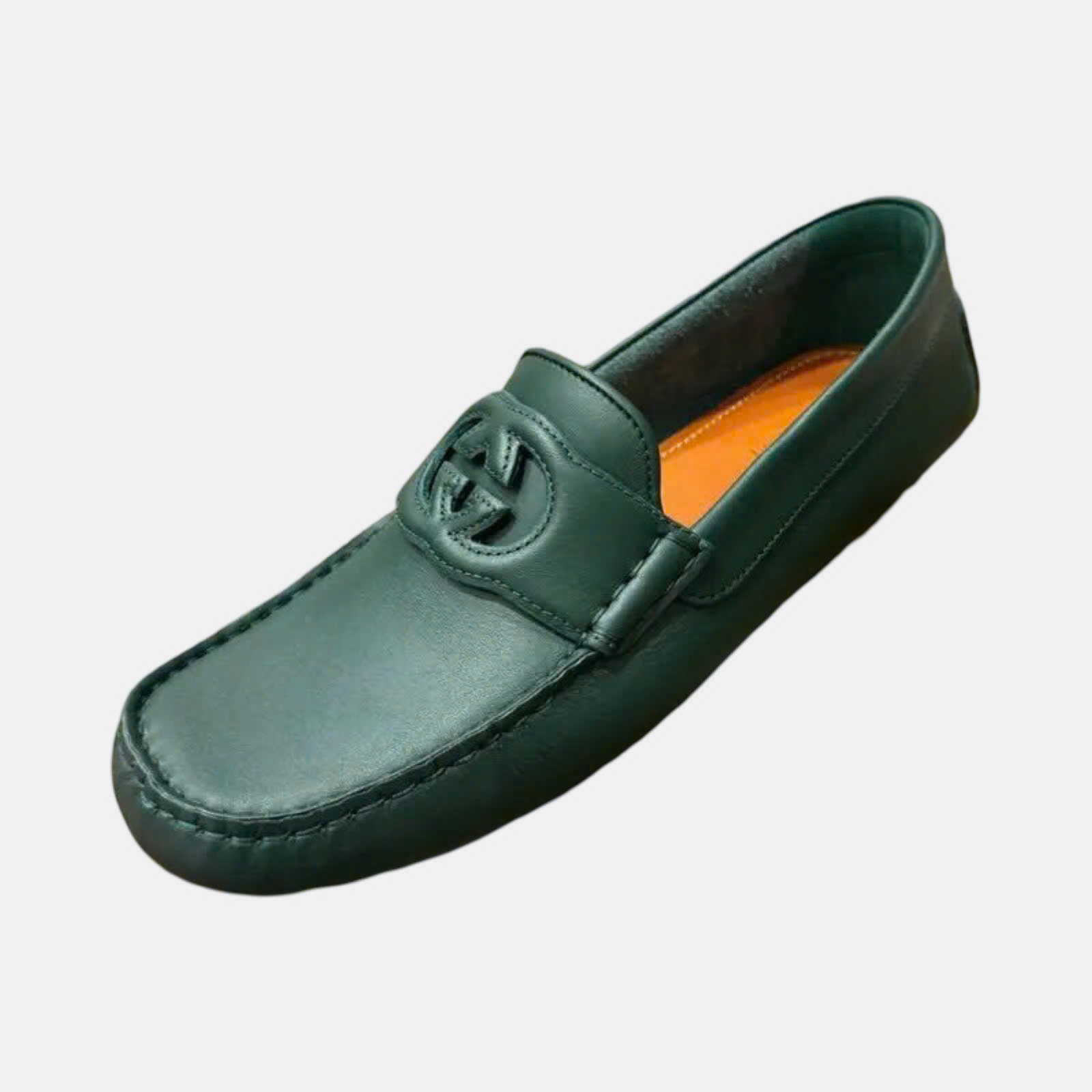 GIÀY MOCA GUCCI XANH RÊU 730148 1XH60 3154
