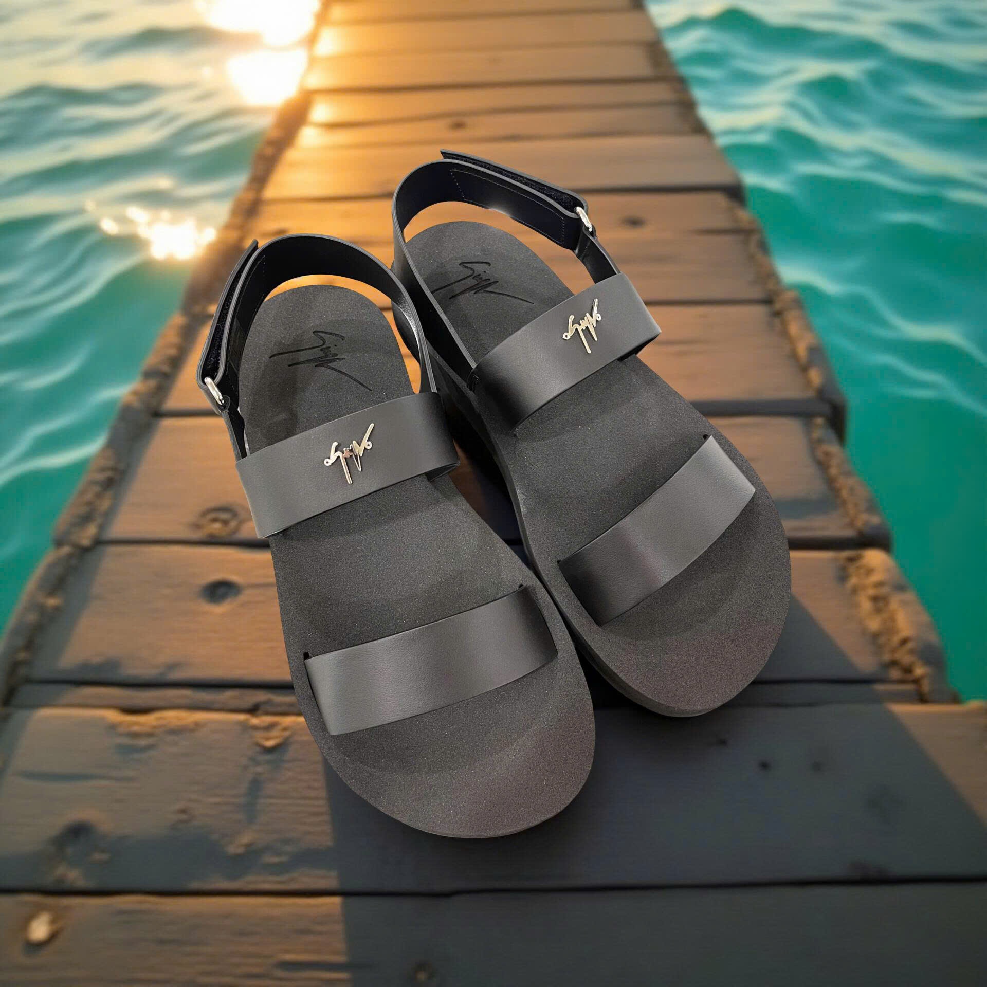 SANDAL GIUSEPPE ZANOTT ĐEN EU3002300105
