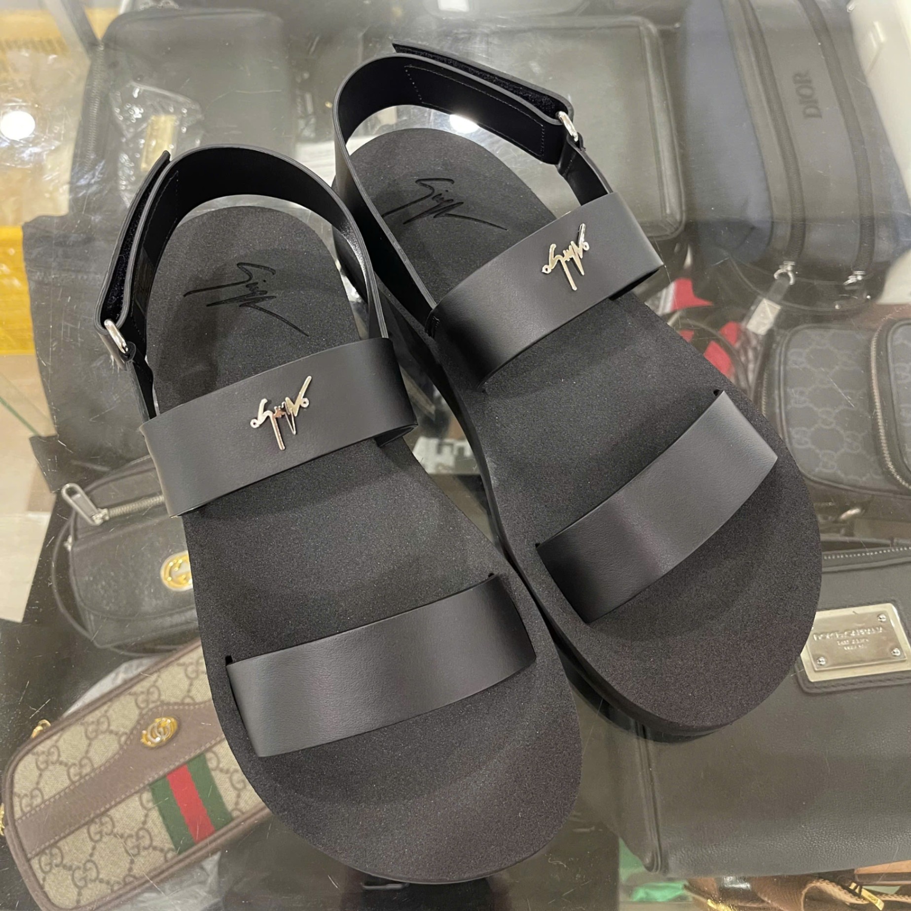 SANDAL GIUSEPPE ZANOTT ĐEN EU3002300105