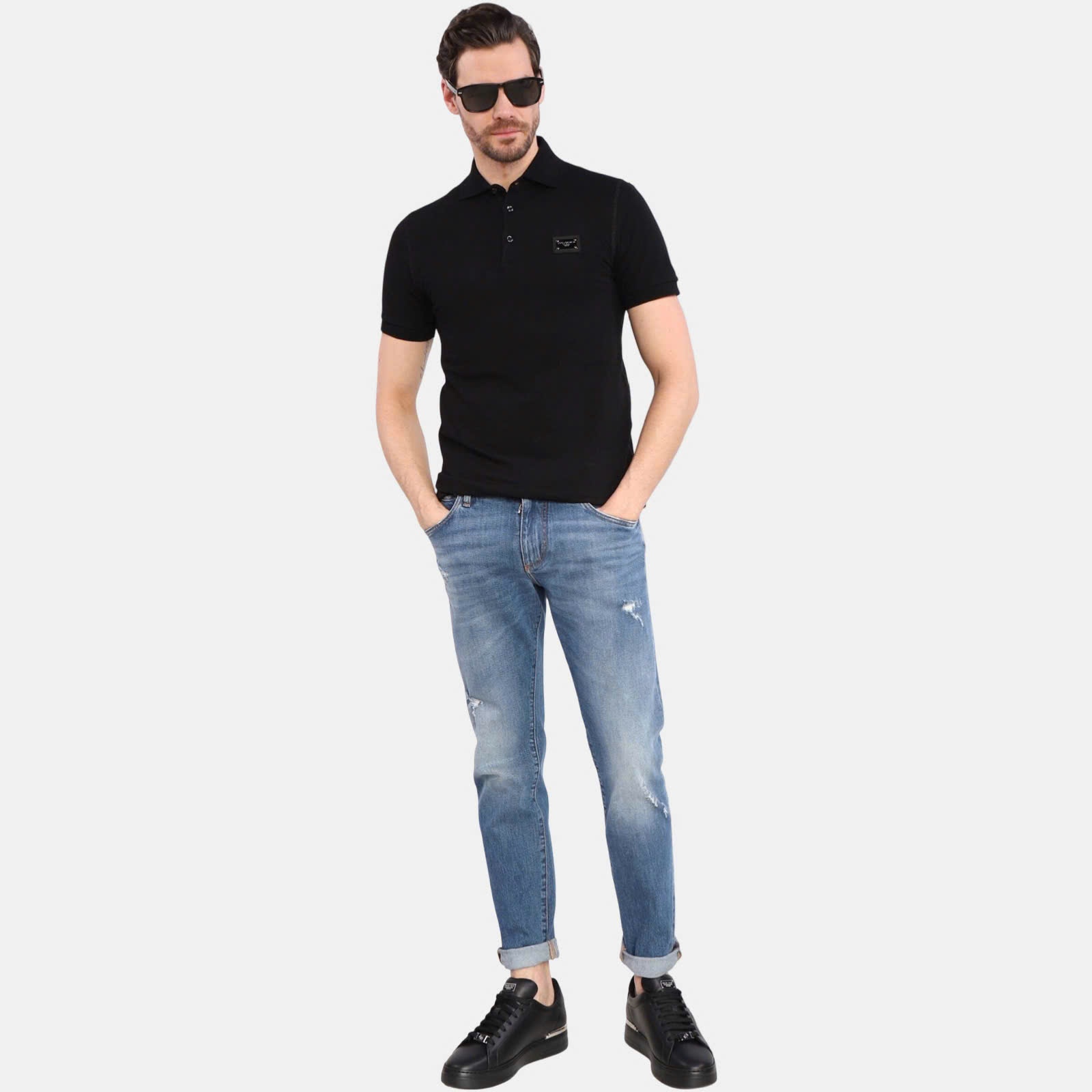 JEAN DOLCE XANH WASH RÁCH 2 ĐÙI SLIM GY07CD G8HA9