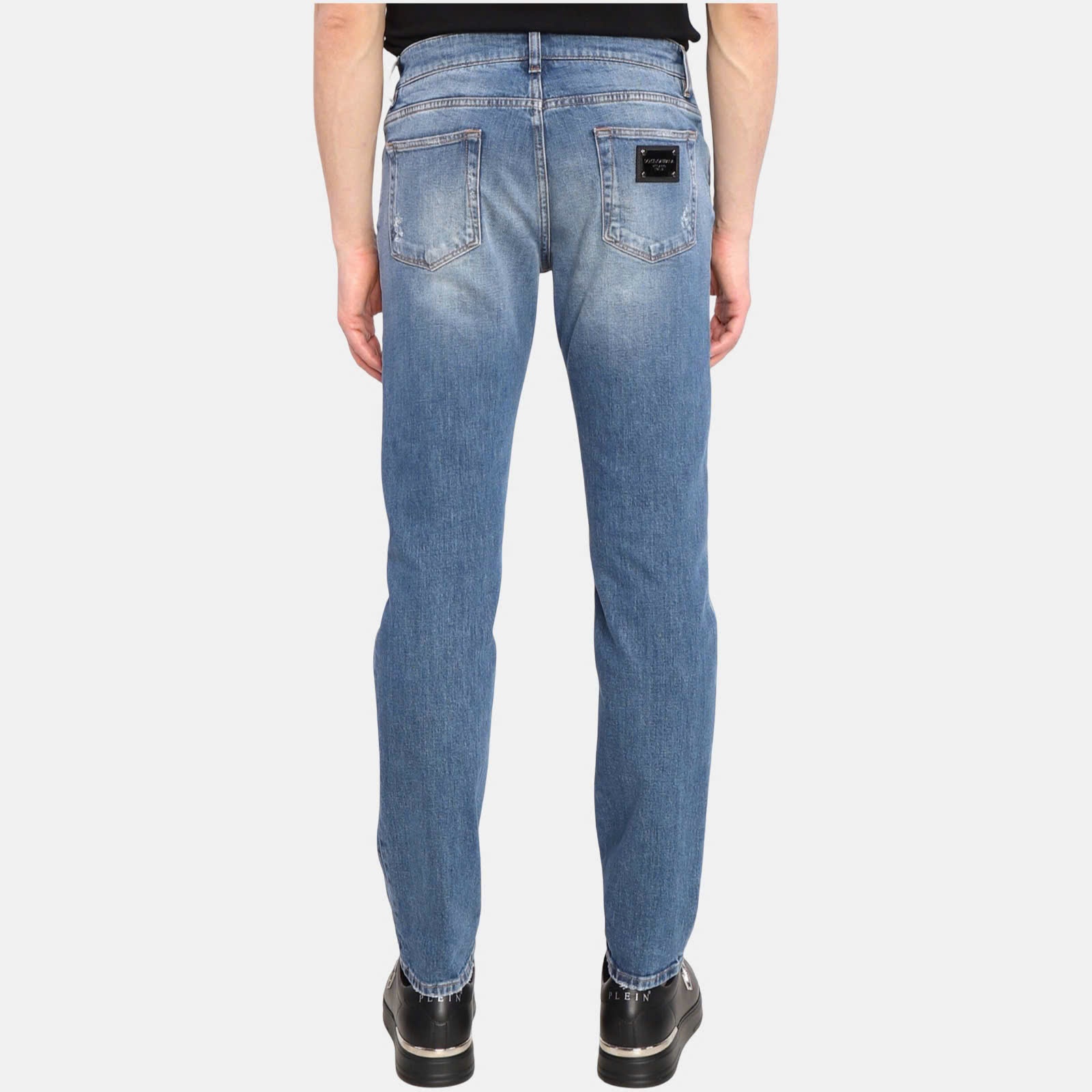 JEAN DOLCE XANH WASH RÁCH 2 ĐÙI SLIM GY07CD G8HA9
