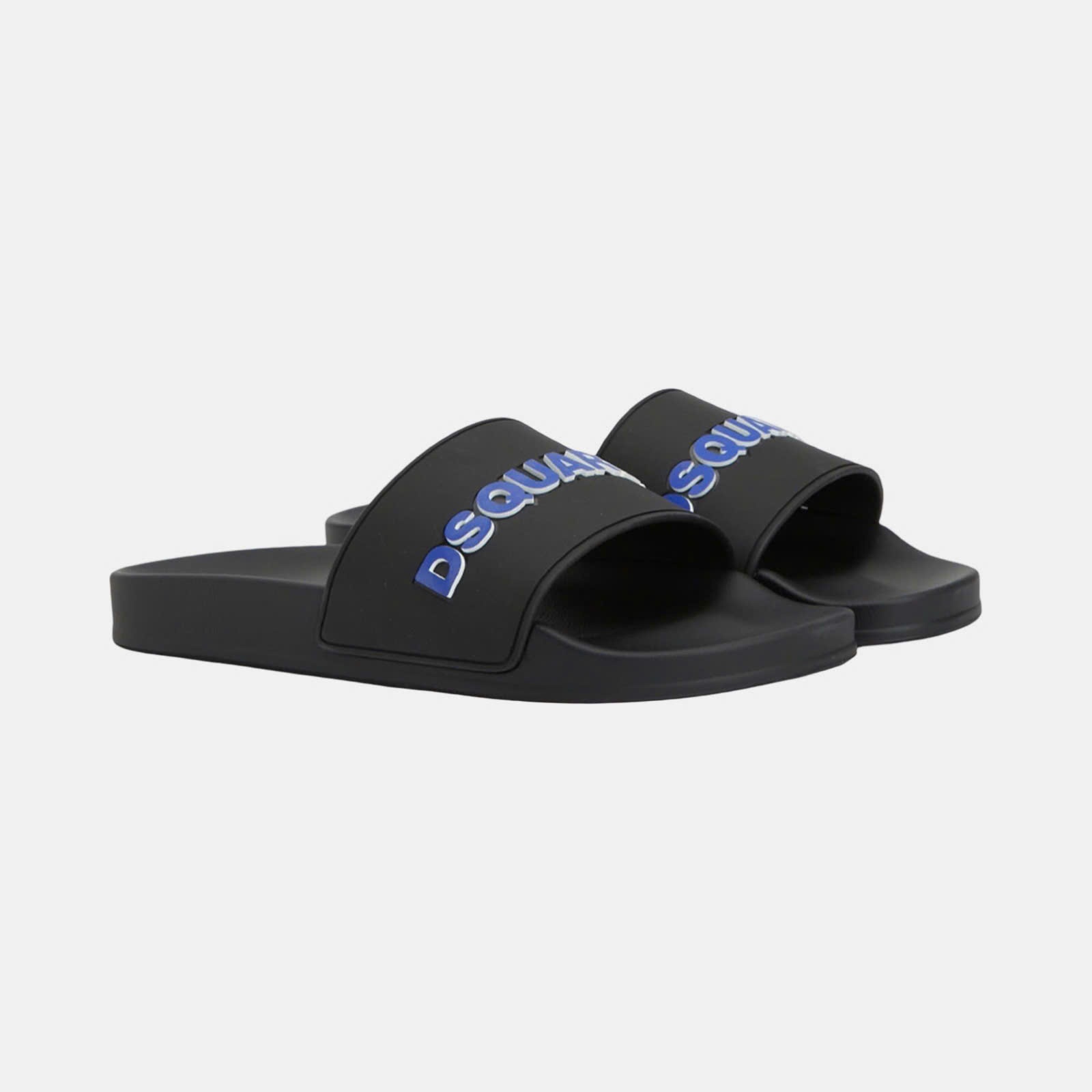 DÉP DSQUARED2 ĐEN CHỮ XANH FFM0023 17205013 M1604