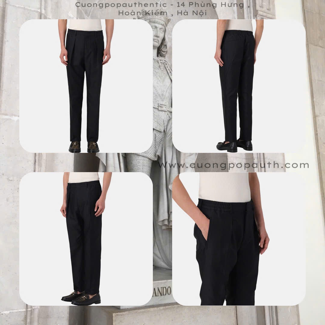 QUẦN ÂU FENDI ĐEN FB0767.AR9D