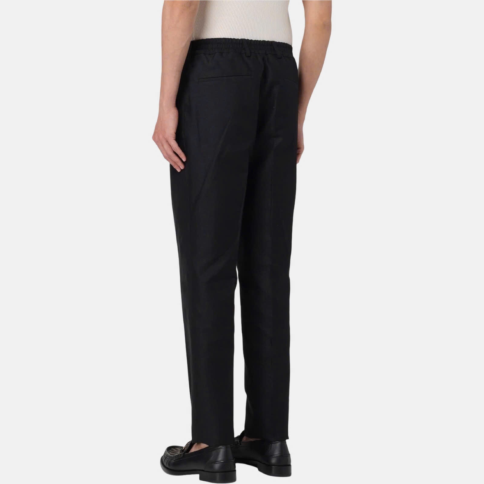 QUẦN ÂU FENDI ĐEN FB0767.AR9D