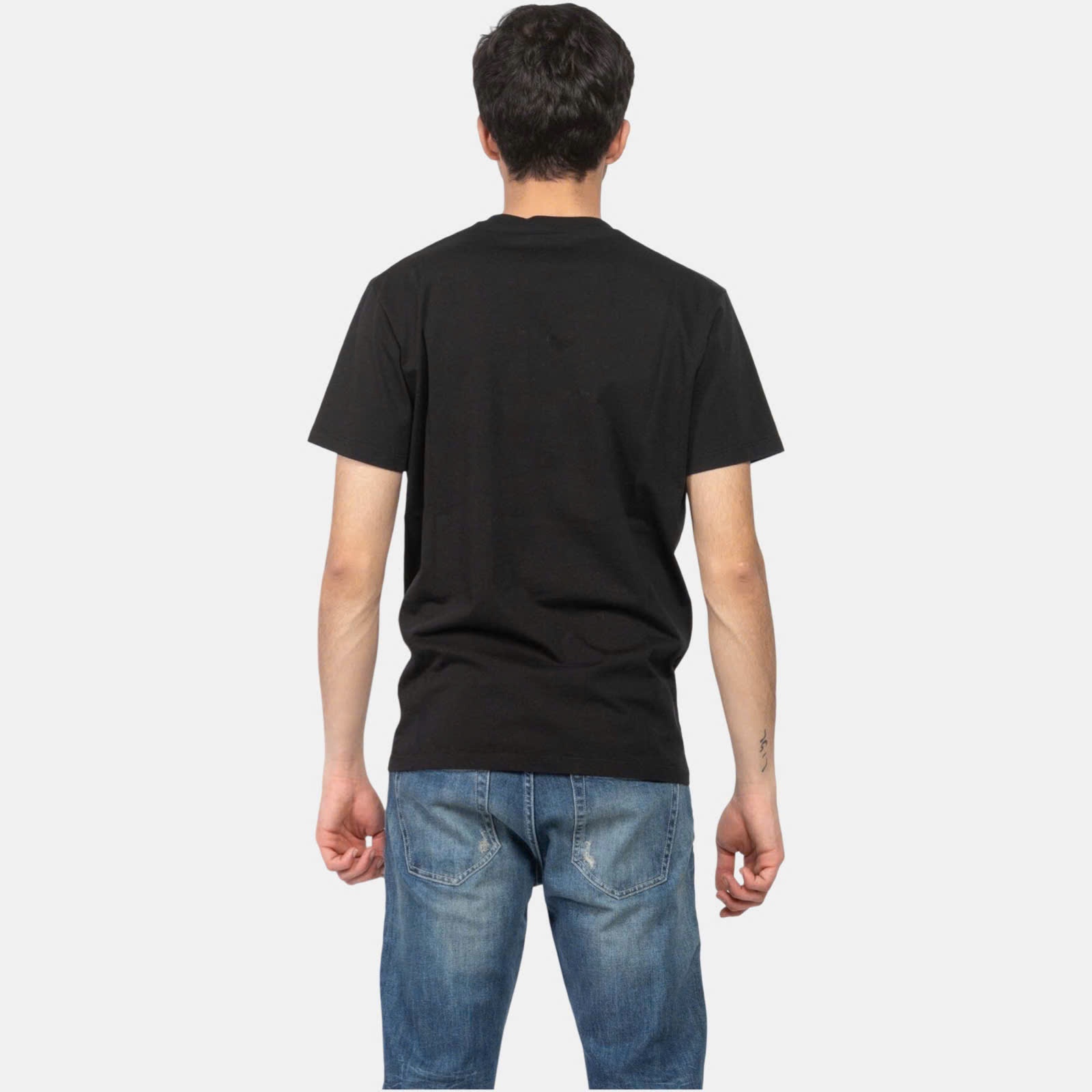 ÁO PHÔNG DSQUARED2 ĐEN CHỮ TRẮNG S74GD1219 D20014 900