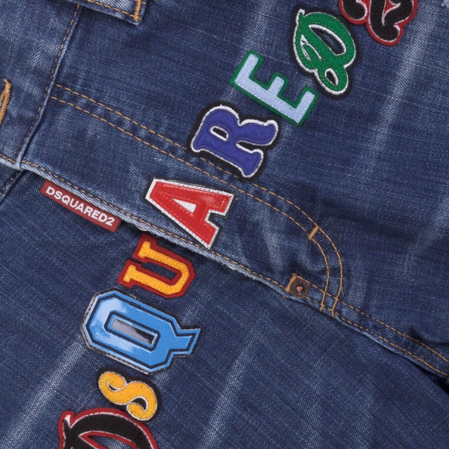 JEAN DSQUARED2 XANH CHỮ TRƯỚC COOLGUY S74LB0349 S30342 470