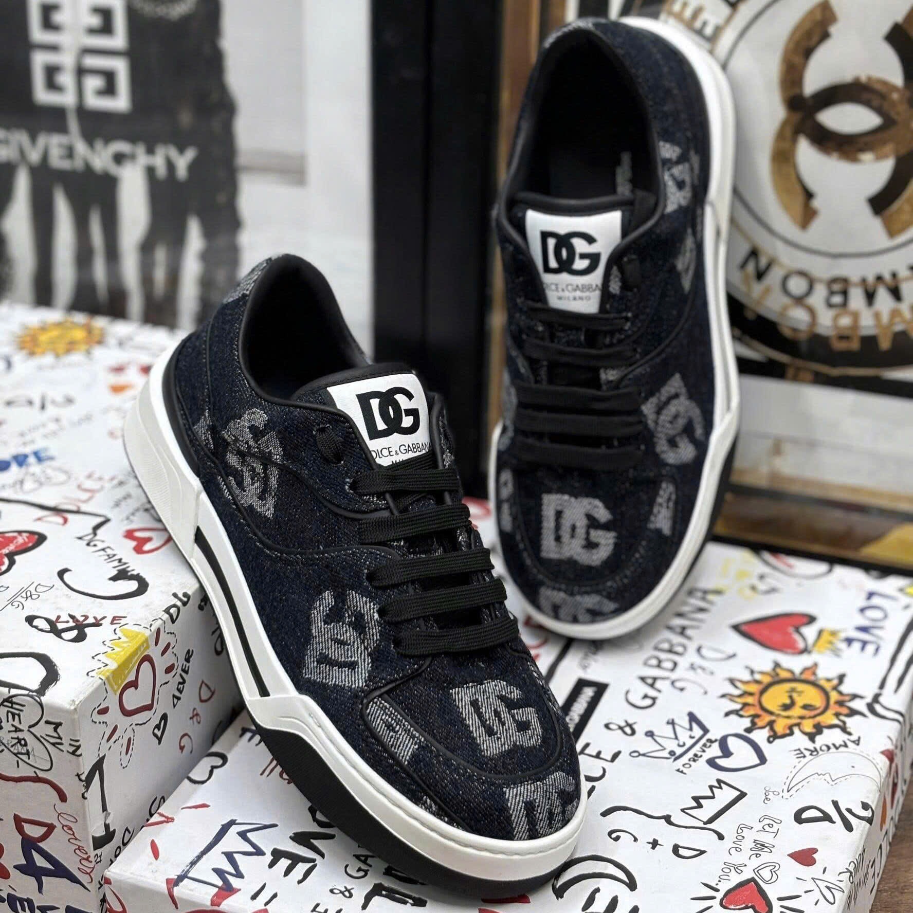 GIÀY SNEAKER DOLCE DENIM CS2036 AH438 80650 BLU
