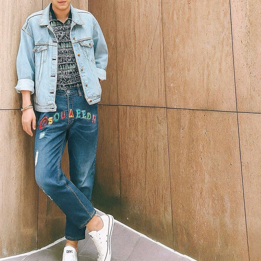 JEAN DSQUARED2 XANH CHỮ TRƯỚC COOLGUY S74LB0349 S30342 470