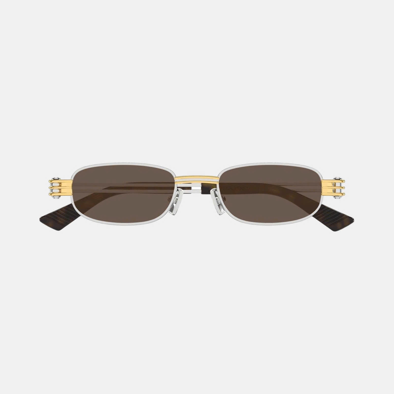KÍNH BOTTEGA VENETA NÂU BẠC BV1381S 001 SIZE 50/20/145