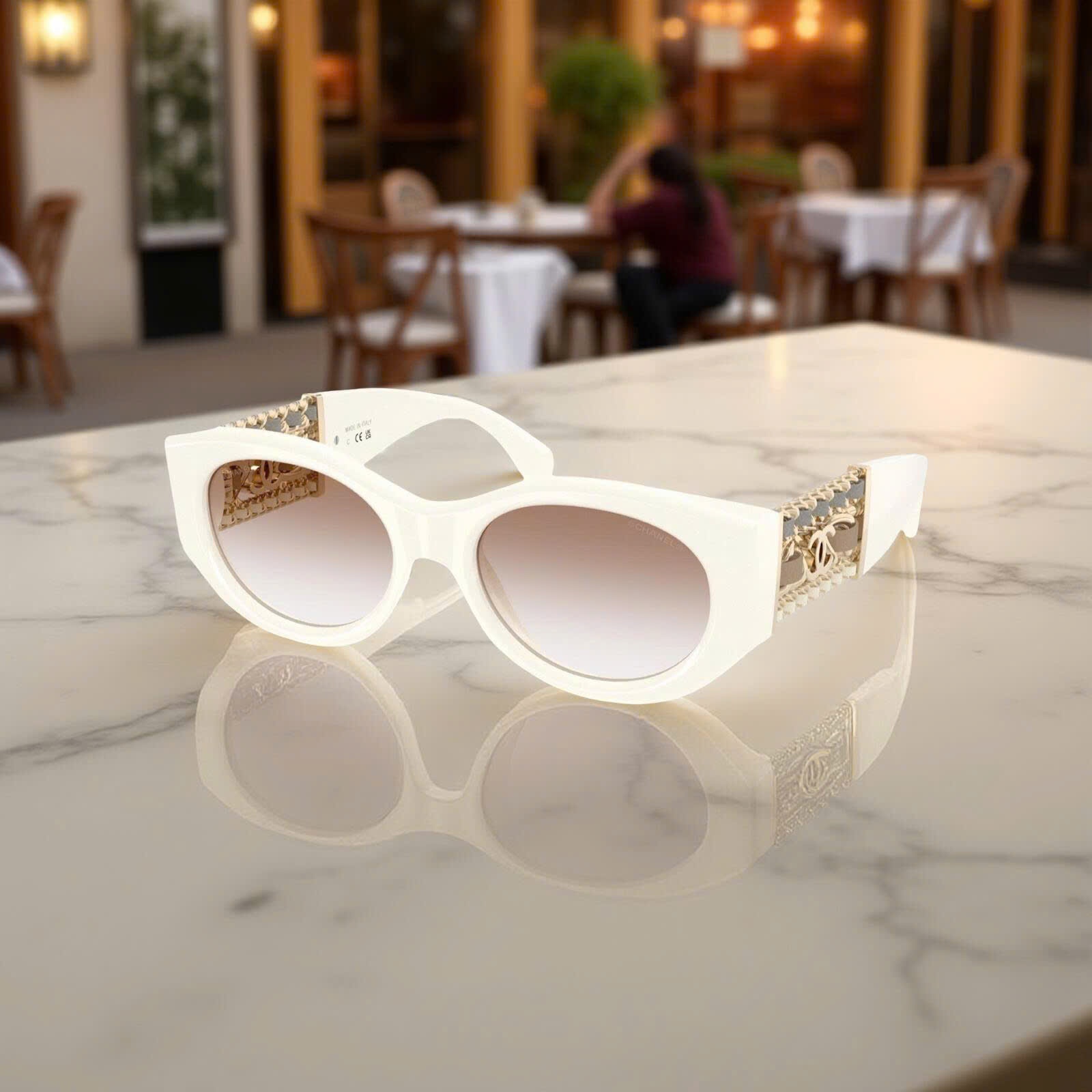 KÍNH CHANEL WHITE BROWN 0CH5536Q 125513 54/17/141