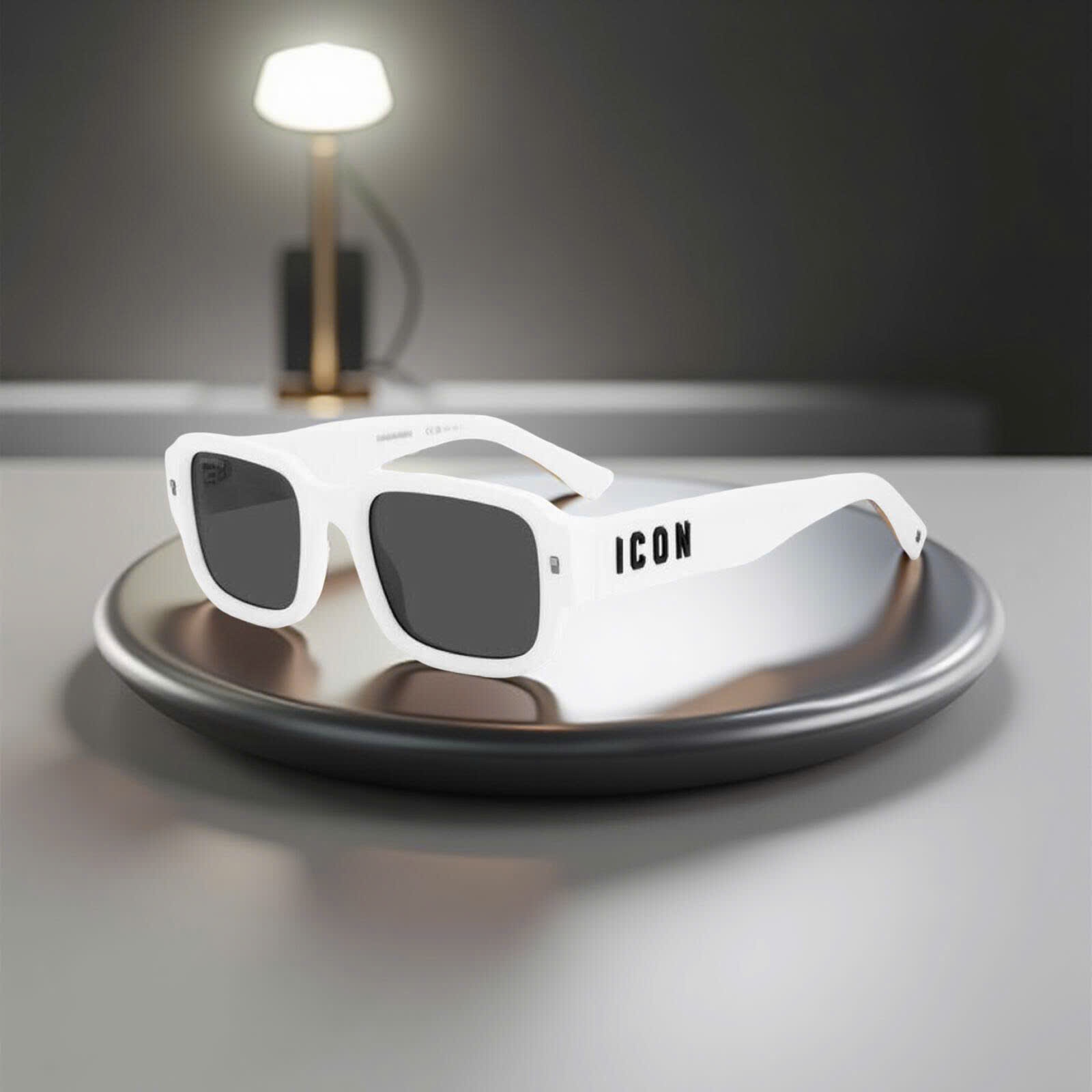 KÍNH DSQUARED2 TRẮNG ICON ĐEN 0009/S VK6IR SIZE 50