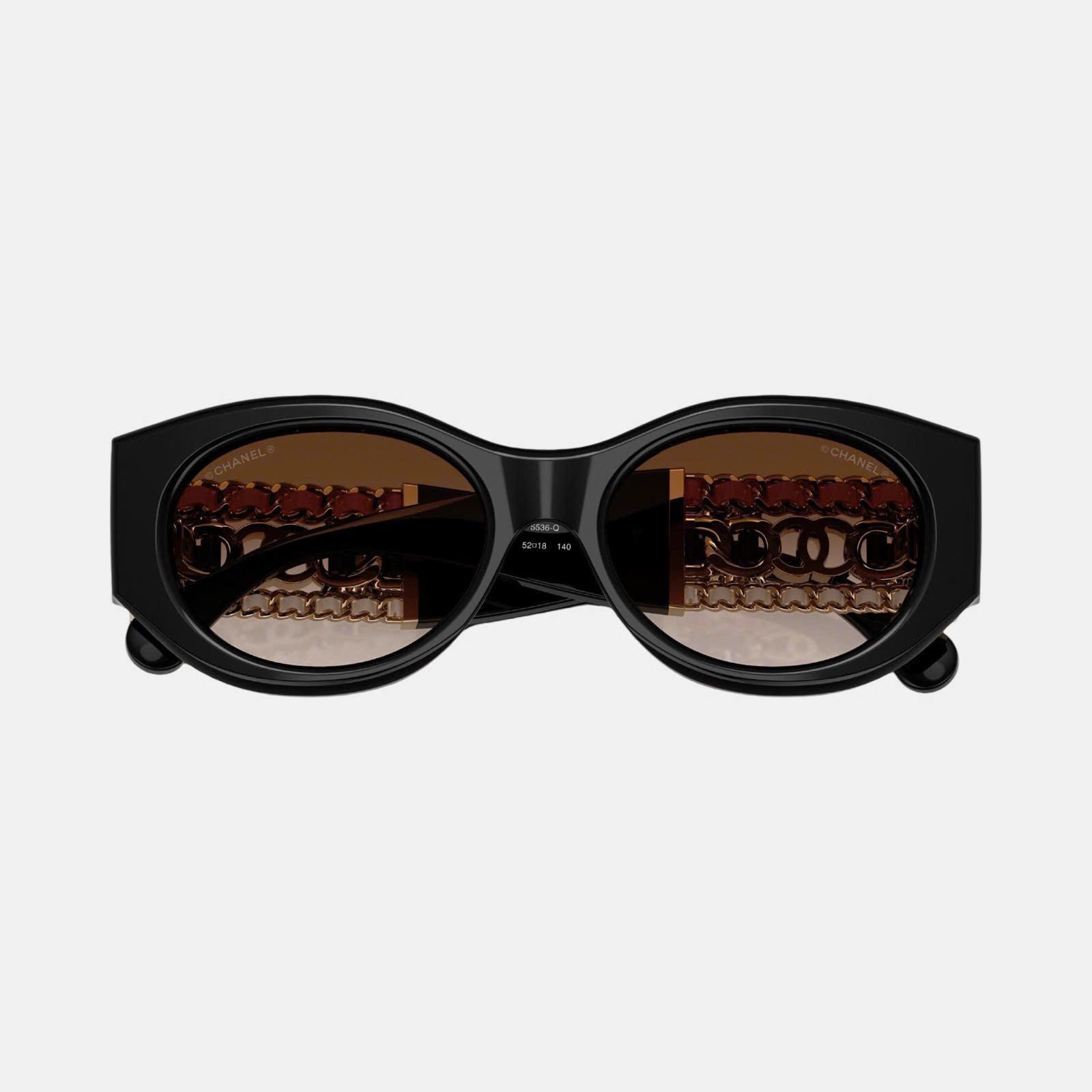 KÍNH CHANEL BLACK BROWN 0CH5536Q C622S5 52/18/140