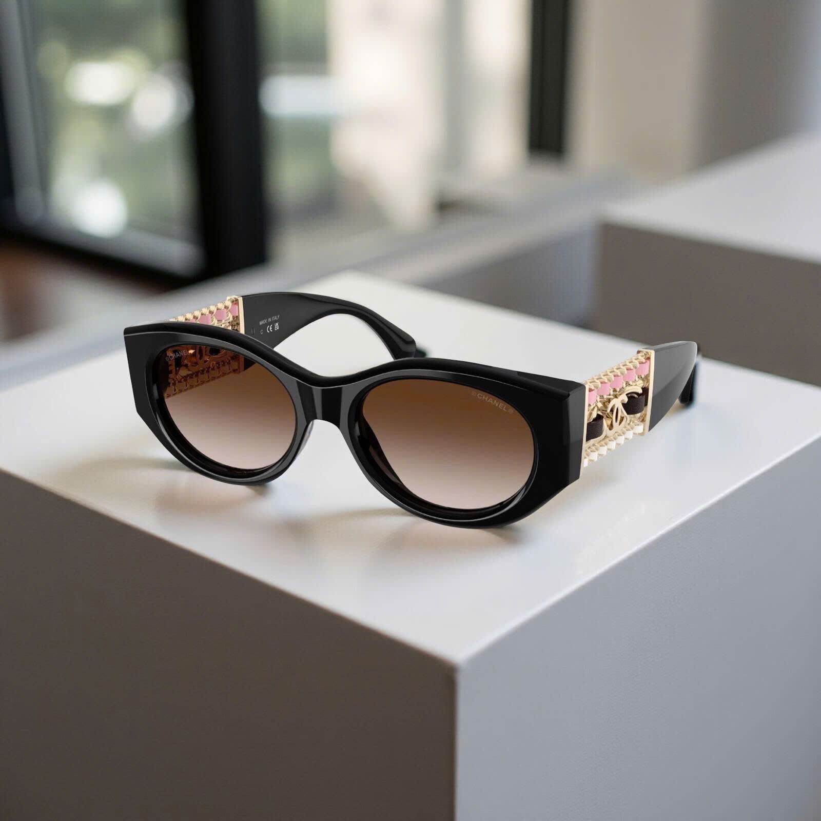 KÍNH CHANEL BLACK BROWN 0CH5536Q C622S5 52/18/140