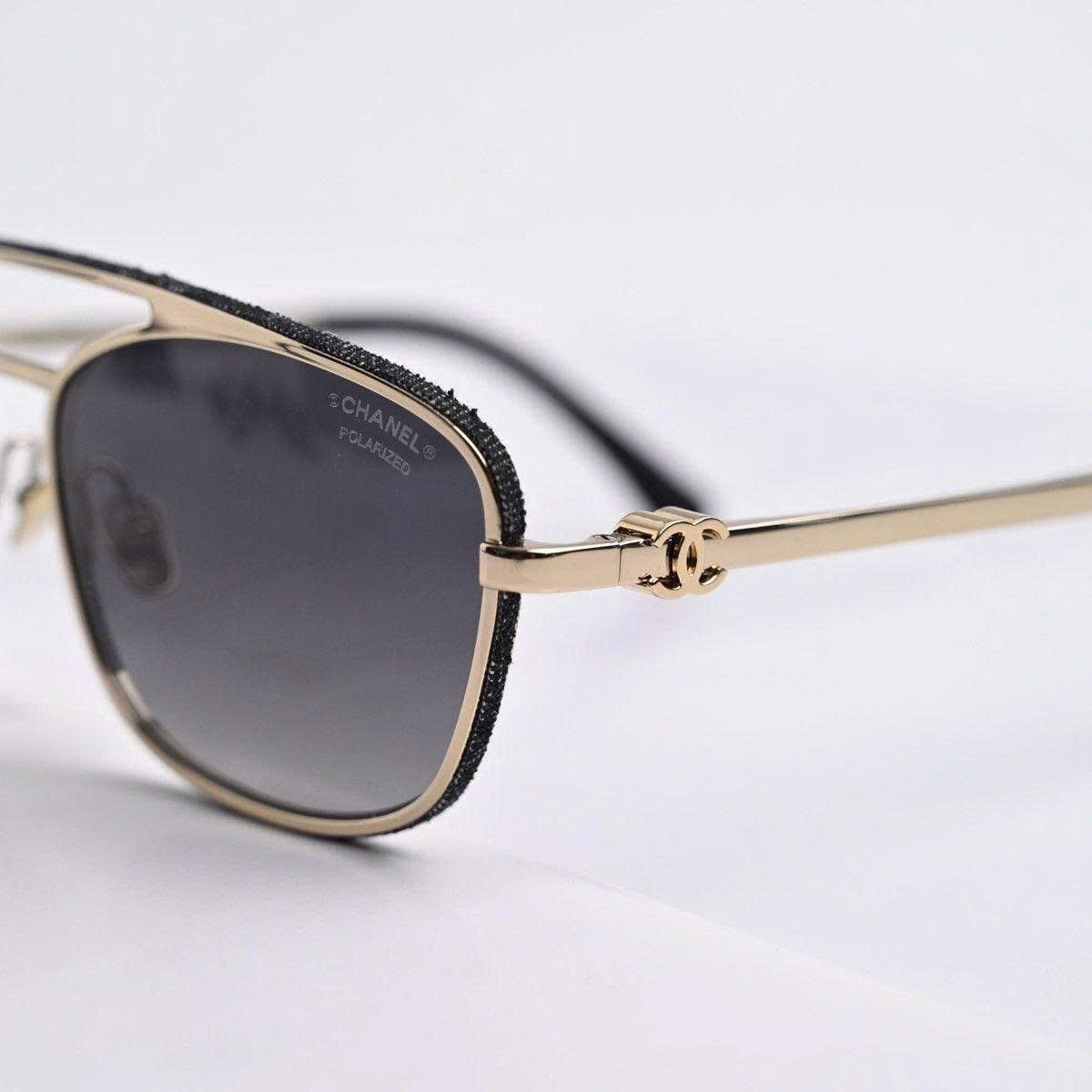 KÍNH CHANEL PALE GOLD BLACK DARK 0CH4290Q C395S8 56/18/140