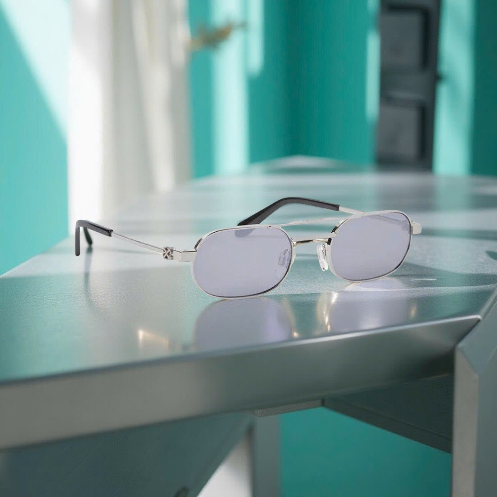 KÍNH OFF WHITE VAIDEN SILVER SILVER OERI123S24MET0017272 57/16/145
