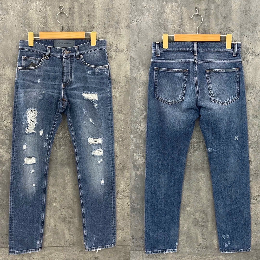 JEAN DOLCE XANH WASH RÁCH 2 ĐÙI G6LBCD G8S36 S9001