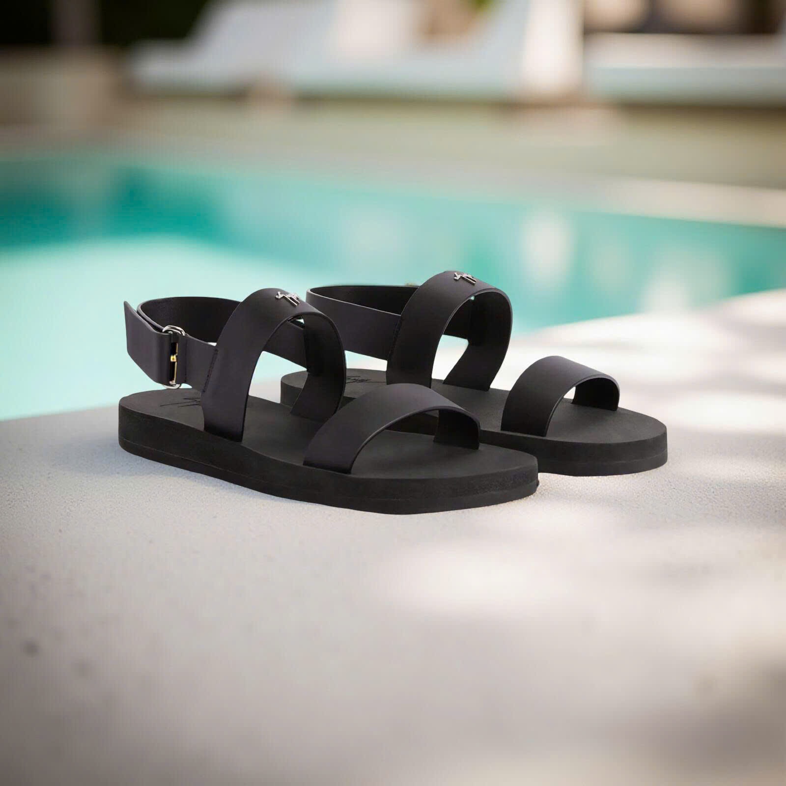 SANDAL GIUSEPPE ZANOTT ĐEN EU3002300105