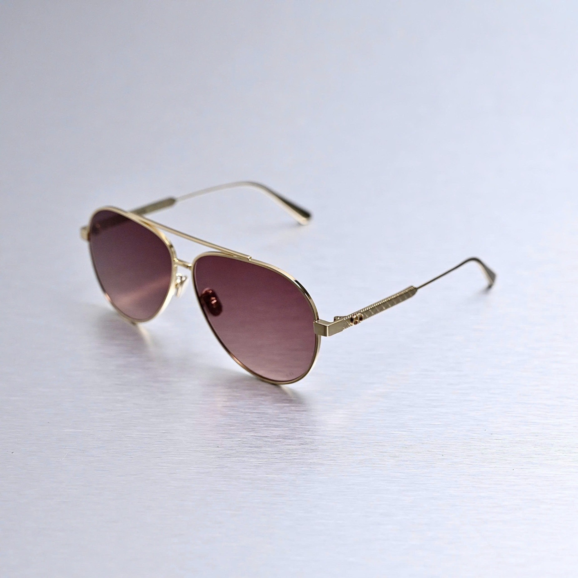 KÍNH DIOR CANNAGE A1U B0F2 ROSE GOLD BROWN SIZE 61/11/140