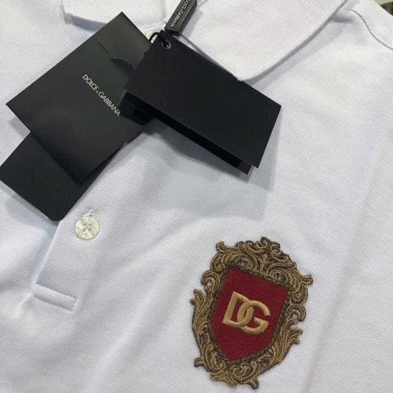 POLO DOLCE TRẮNG TAG THÊU G8KI2ZG7L8OW0800