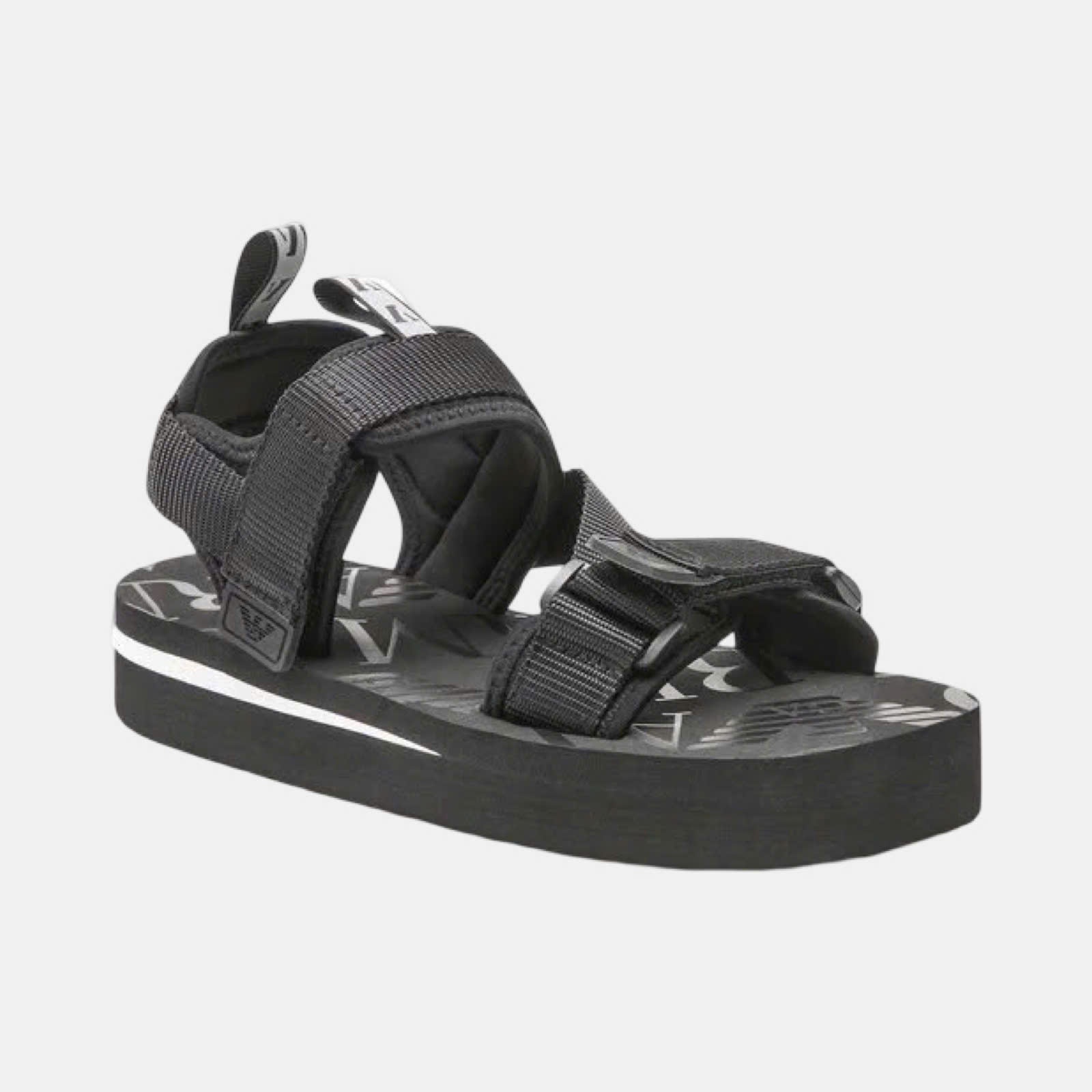 SANDAL EMPORIO ARMANI ĐEN VÂN CHÌM