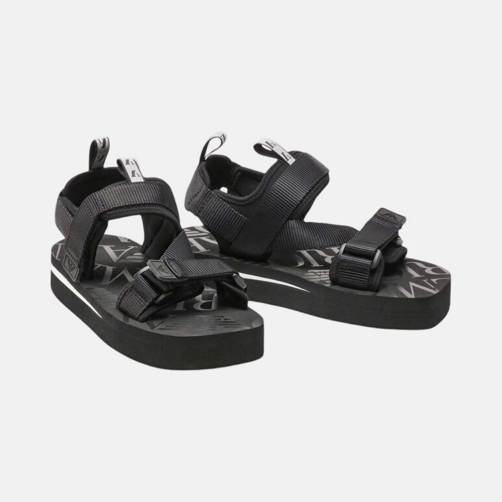 SANDAL EMPORIO ARMANI ĐEN VÂN CHÌM