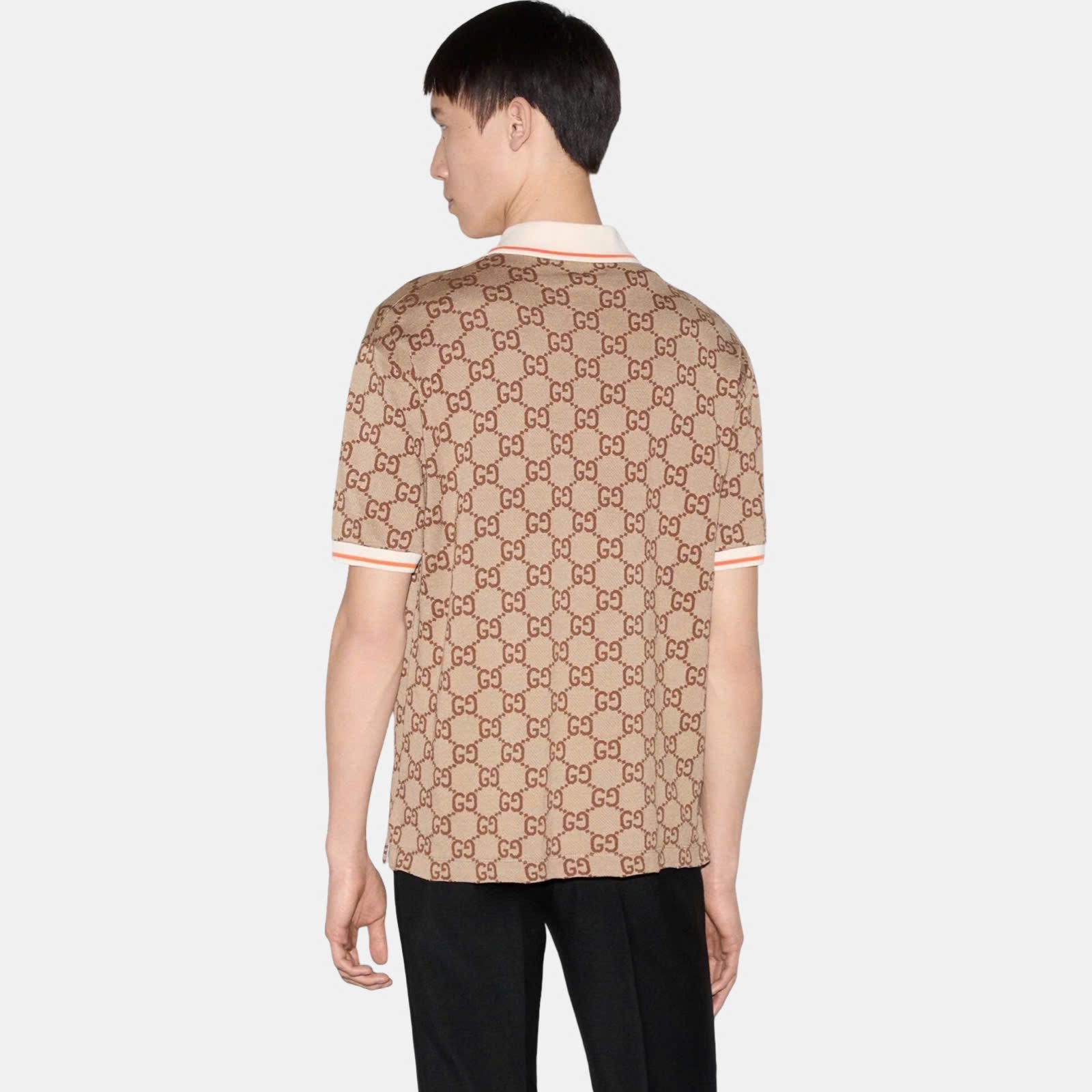POLO GUCCI VÀNG HỌA TIẾT MONOGRAM 742384XJFGU2270
