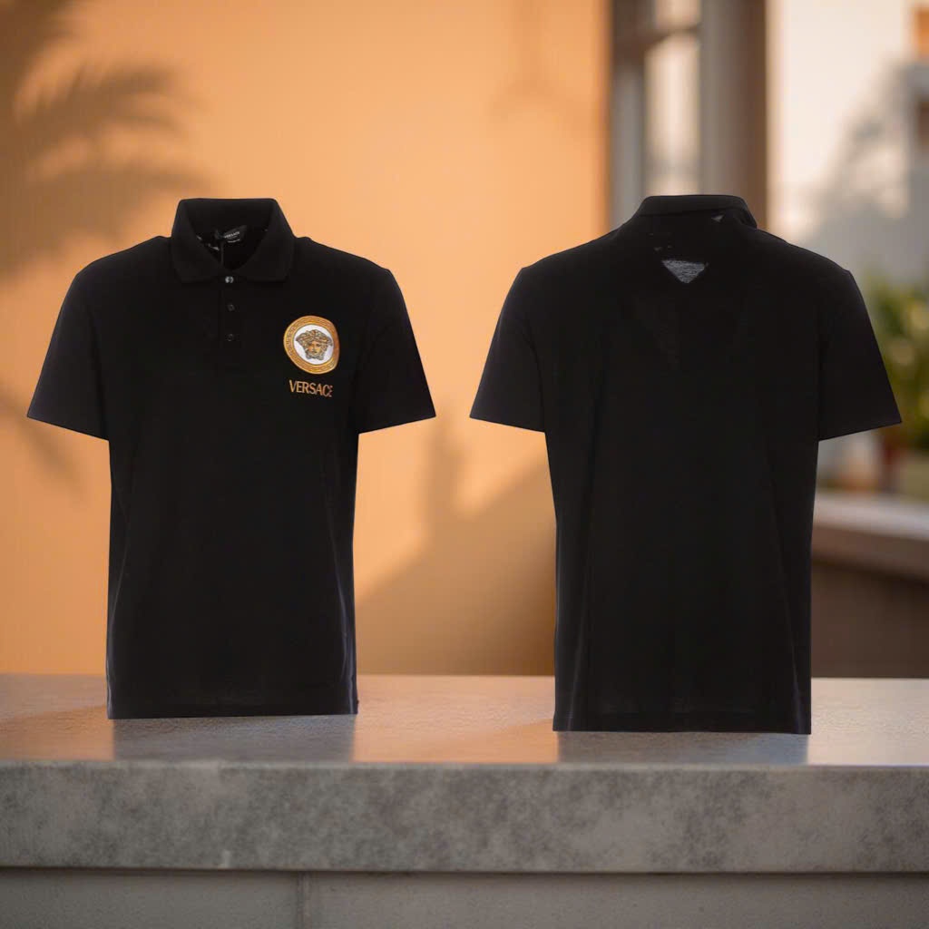 POLO VERSACE TAG NGỰC HOA THÊU 10085031A060811B000