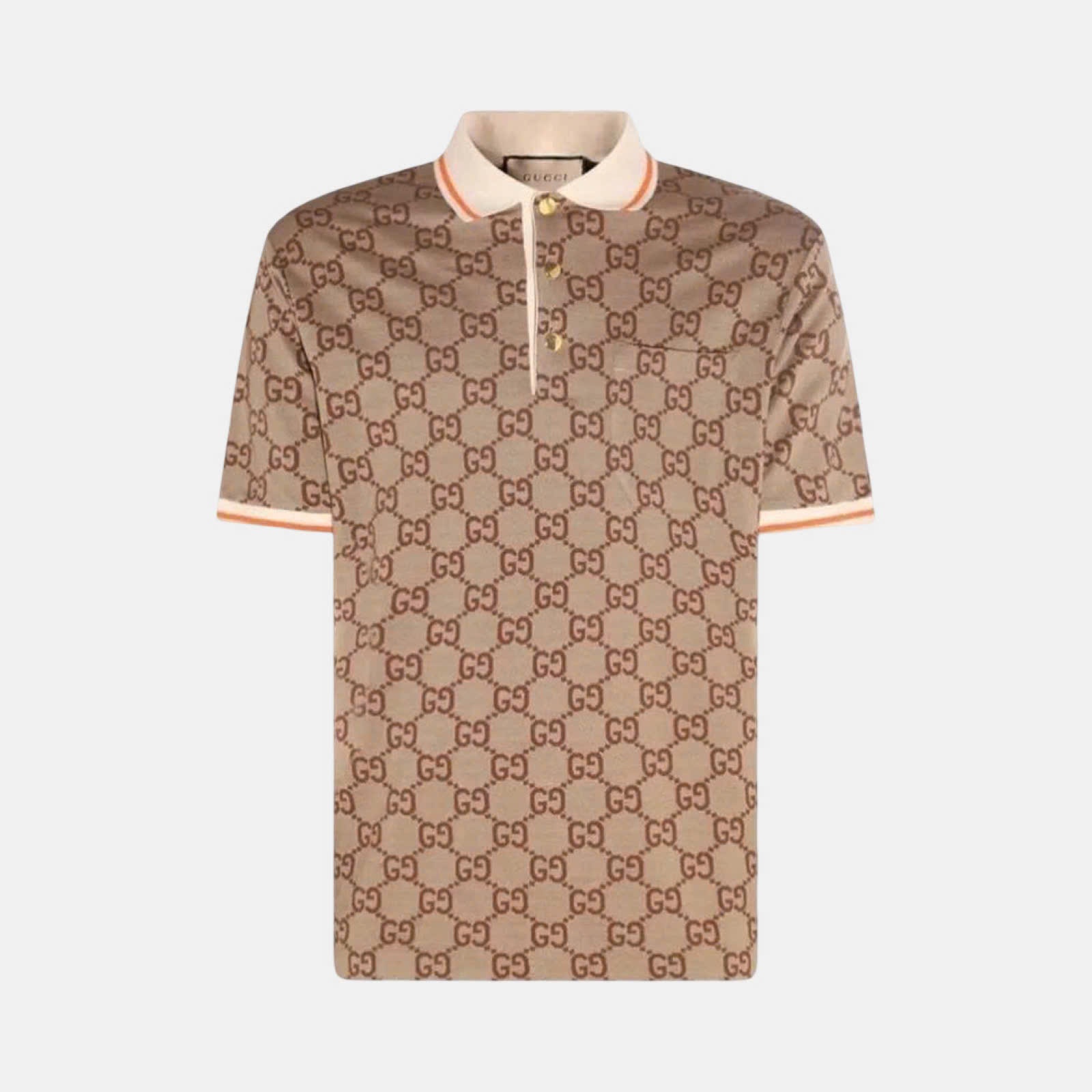 POLO GUCCI VÀNG HỌA TIẾT MONOGRAM 742384XJFGU2270