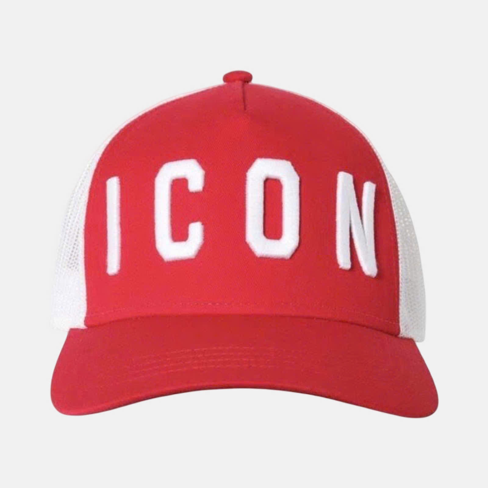 MŨ DSQUARED2 ĐỎ ICON TRẮNG LƯỚI BCM4001 05CM0353 M818