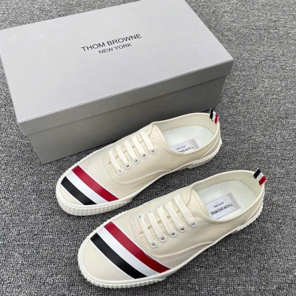 GIÀY SNEAKER THOM BROWNE TRẮNG MFD201A 06555 114