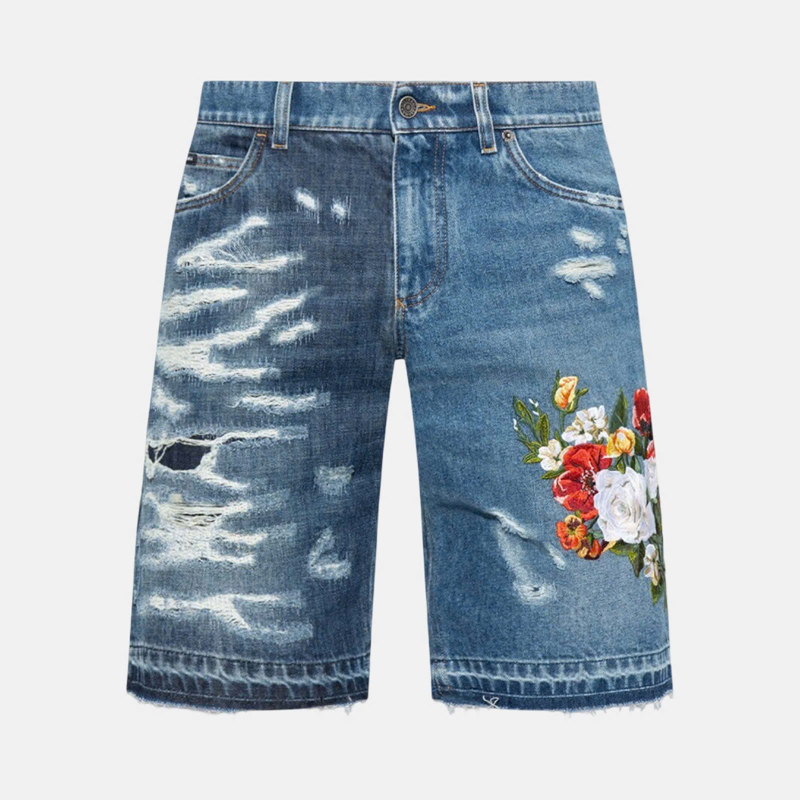 SHORT DOLCE WASH RÁCH HOA HỒNG GWUACZ G8EM1