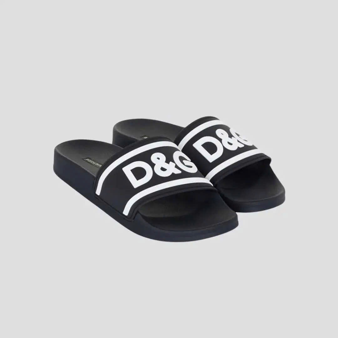 DÉP DOLCE ĐEN CHỮ DG TRẮNG CS1732B9L738B939