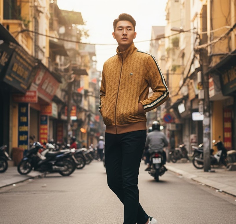 ÁO KHOÁC LACOSTE VÀNG SH1368