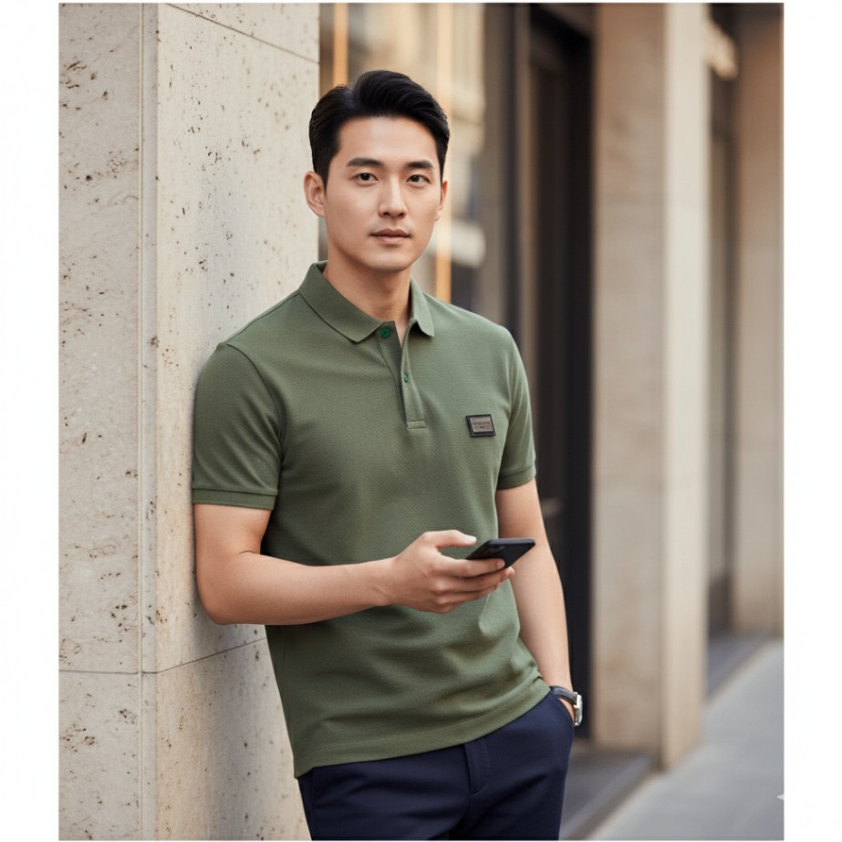 POLO DOLCE XANH GREEN TAG XƯỚC G8QO4TG7I7PS9003