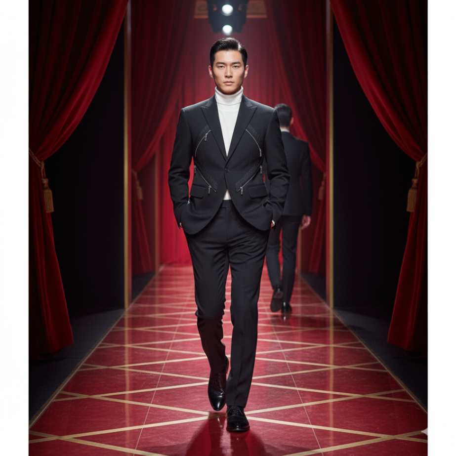 BLAZER DSQUARED2 ĐEN KHOÁ KÉO S74BN1239 S53632 900